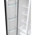 Fridgemaster MS91547BFE - Silver American Fridge Freezer - 547L - E Rated