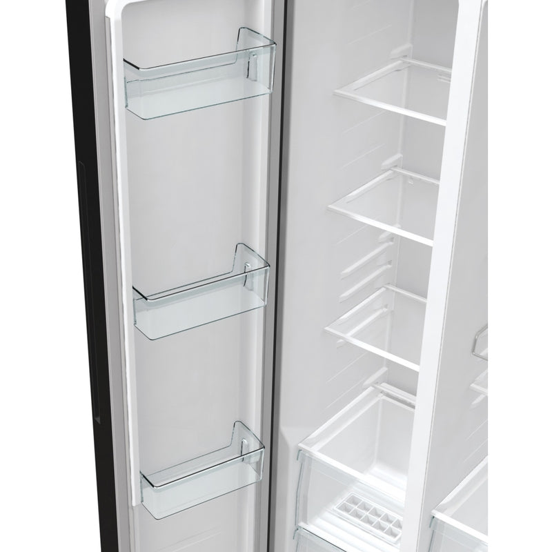 Fridgemaster MS91547BFE - Silver American Fridge Freezer - 547L - E Rated
