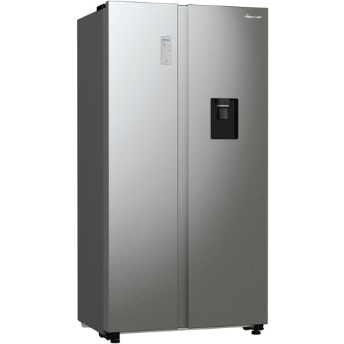 Fridgemaster MS91547DFE - Silver American Fridge Freezer - 547L - E Rated