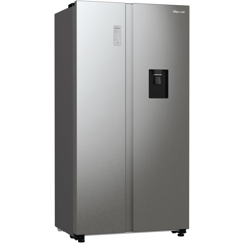 Fridgemaster MS91547DFE - Silver American Fridge Freezer - 547L - E Rated