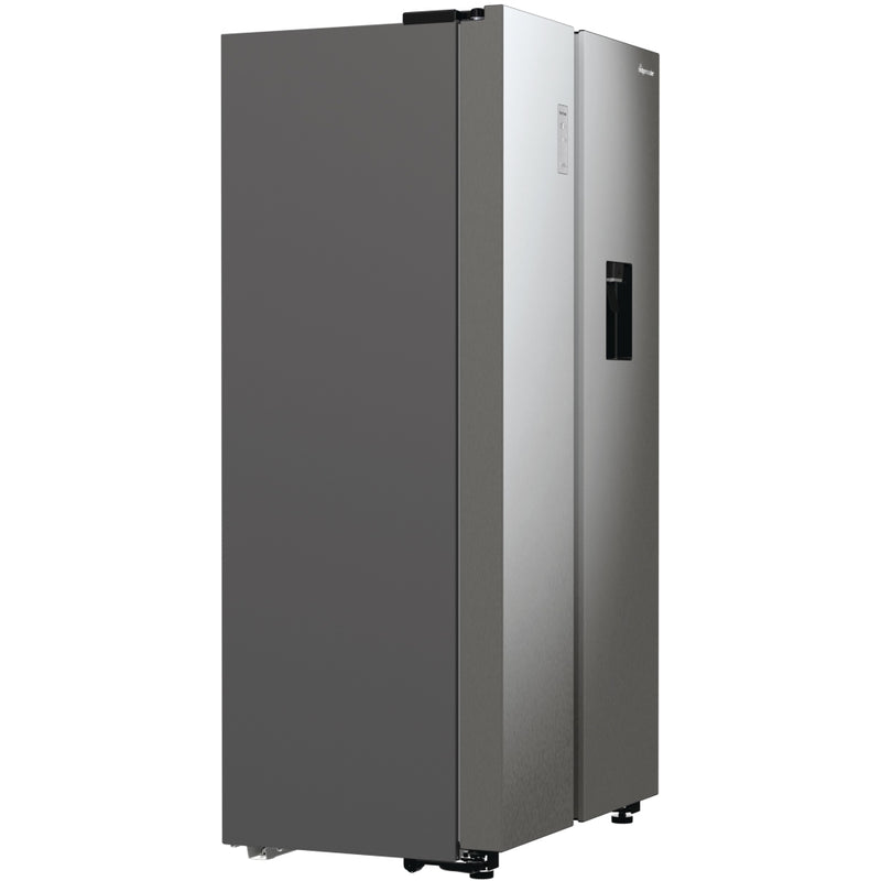 Fridgemaster MS91547DFE - Silver American Fridge Freezer - 547L - E Rated