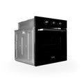 Montpellier MSBFO65B - Black 65L Built-In Single Oven - 5 Functions - Trufan - A Energy