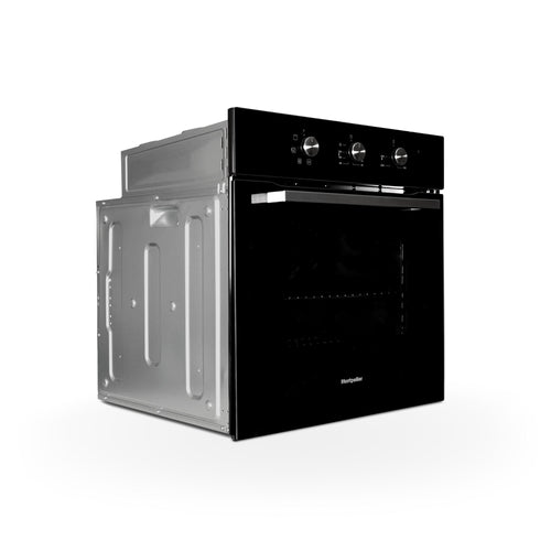 Montpellier MSBFO65B - Black 65L Built-In Single Oven - 5 Functions - Trufan - A Energy