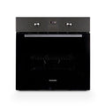 Montpellier MSBFO65SST - Black Glass Door Single Electric Oven - 65L Capacity - Built-In