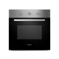 Montpellier MSBFO65SS 65ltr Built In Single Oven In Stainless Steel, 5 Functions - TruFan - A Energy