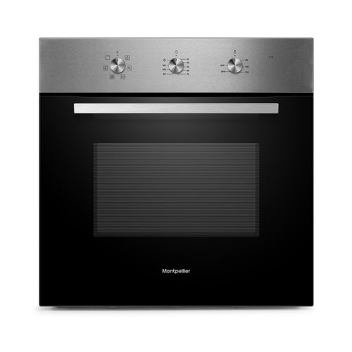 Montpellier MCERPACK - Stainless Steel Single Oven And Touch Control Ceramic Hob Pack - 65Ltr Capacity - 6 Functions