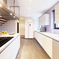 Montpellier MSBS442W - White American Style Side by Side Fridge Freezer - 442L Capacity - E Energy Rating - Display