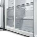 Montpellier MSBS442X - Inox American Style Side by Side Fridge Freezer - 442L - E Energy Rating