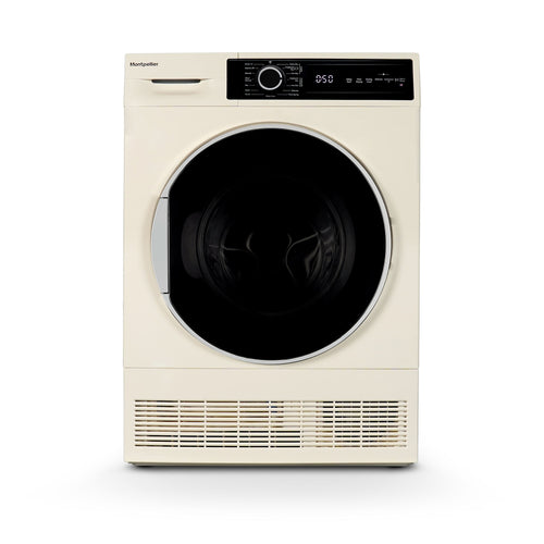 Montpellier MTDC8SDC - Cream 8KG Condenser Tumble Dryer - Sensor Dry - B energy