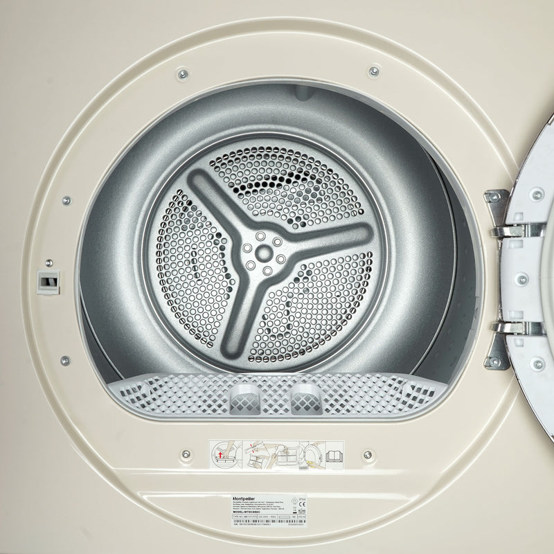 Montpellier MTDC8SDC - Cream 8KG Condenser Tumble Dryer - Sensor Dry - B energy