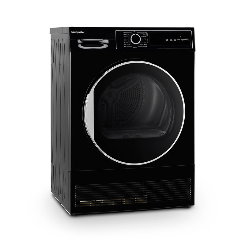 Montpellier MTDC8SDK - Black 8KG Condenser Tumble Dryer - B energy