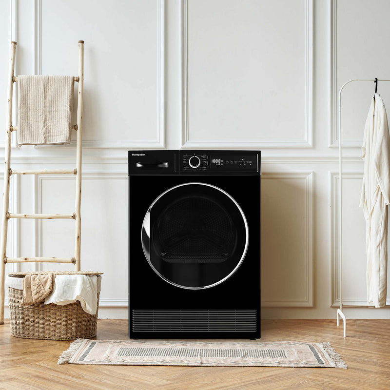 Montpellier MTDC8SDK - Black 8KG Condenser Tumble Dryer - B energy