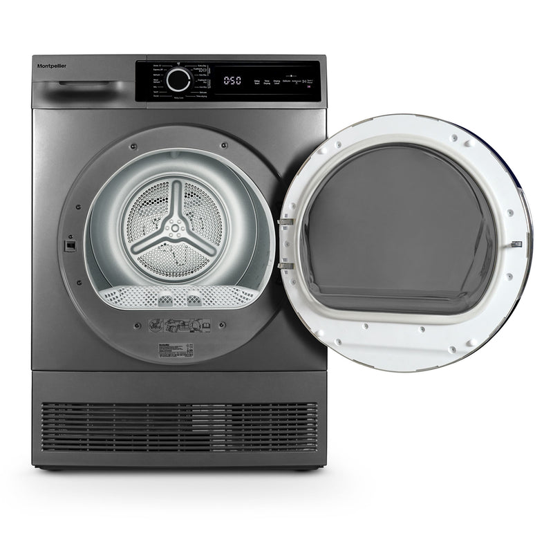 Montpellier MTDC8SDS - Silver 8KG Condenser Tumble Dryer - B energy