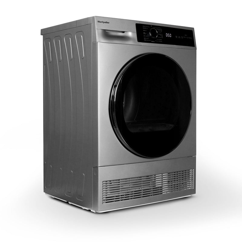 Montpellier MTDC8SDS - Silver 8KG Condenser Tumble Dryer - B energy - Display
