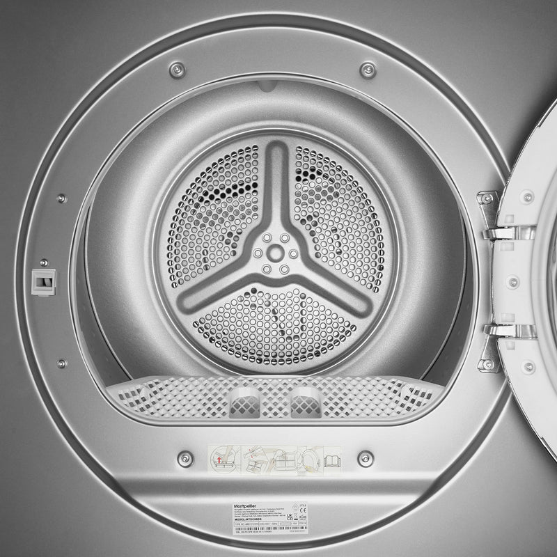 Montpellier MTDC8SDS - Silver 8KG Condenser Tumble Dryer - B energy