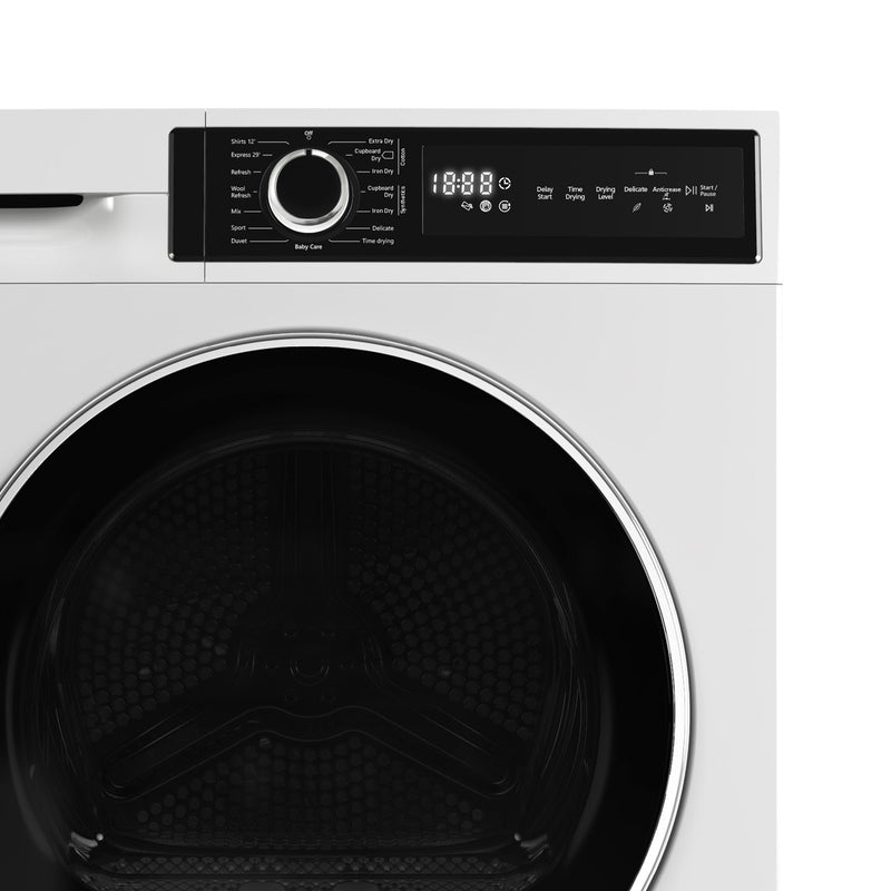 Montpellier MTDC8SDW - White 8KG Condenser Tumble Dryer - B energy - Display