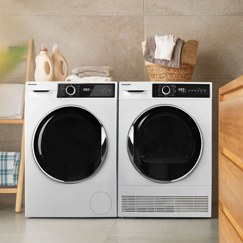Montpellier MTDC8SDW - White 8KG Condenser Tumble Dryer - B energy - Display
