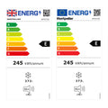 Montpellier MTF273X - Inox Tall No Frost Freezer - 273L Capacity - E Energy Rating