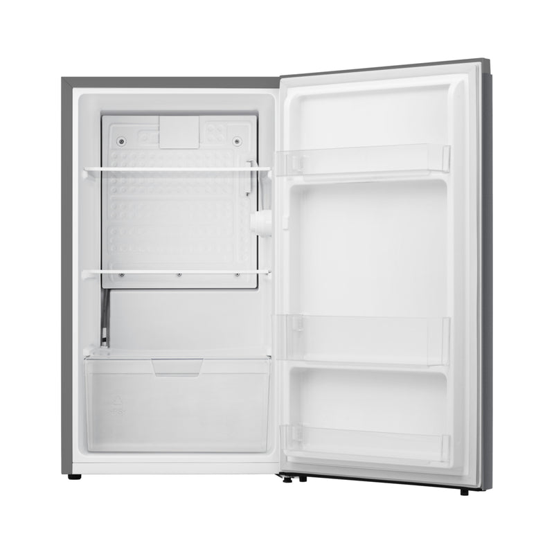 Fridgemaster MUL4892ES - Silver Under Counter Fridge - 92L - E Energy Rating