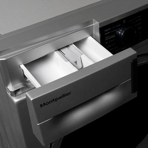 Montpellier MWM814BLS - Silver Freestanding 8KG Washing Machine - 1400 RPM - A energy