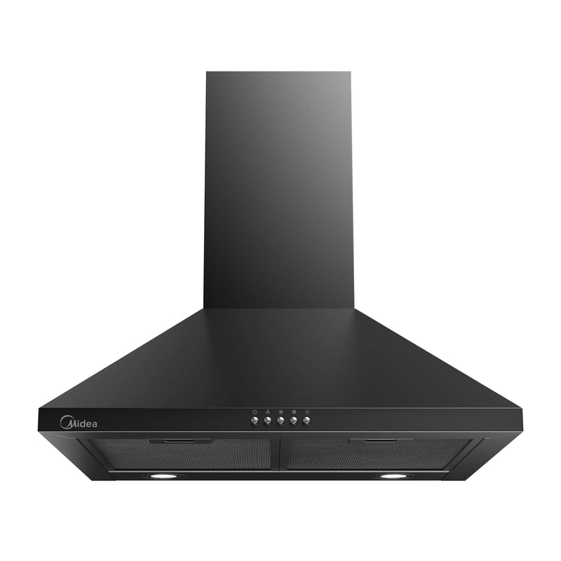 Midea MHA60A17EM400B - Black Chimney Extractor Hood 60cm - 400 m³/h - B Rated