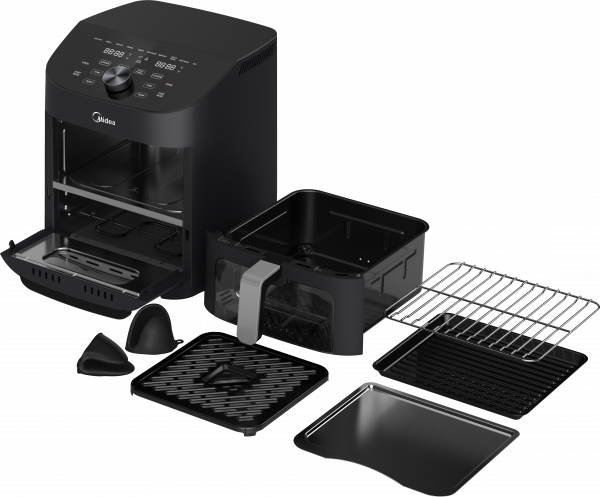 Midea MAF112B0BPKW - Black 11L Two-zone Air Fryer - 1900W - B energy