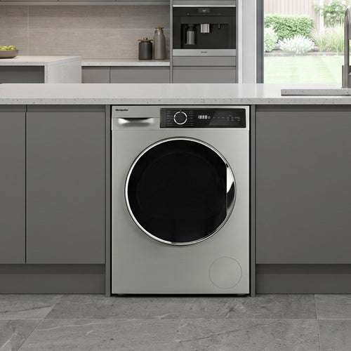 Montpellier MWM814BLS - Silver Freestanding 8KG Washing Machine - 1400 RPM - A energy
