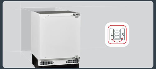 Montpellier MDAUCIB54W - White Undercounter Fridge - 115L - E Energy