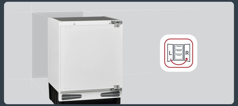 Montpellier MDAUCIB54W - White Undercounter Fridge - 115L - E Energy