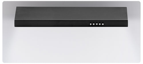 Montpellier MCV60BK - Black 60cm Visor Extractor - Visor Hood - 186.1 m³/h Extraction Rate - B Energy Rating