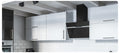 Montpellier MHD650BK - Black 60cm Slanted Glass Extractor Hood - 258 m3/h - A energy