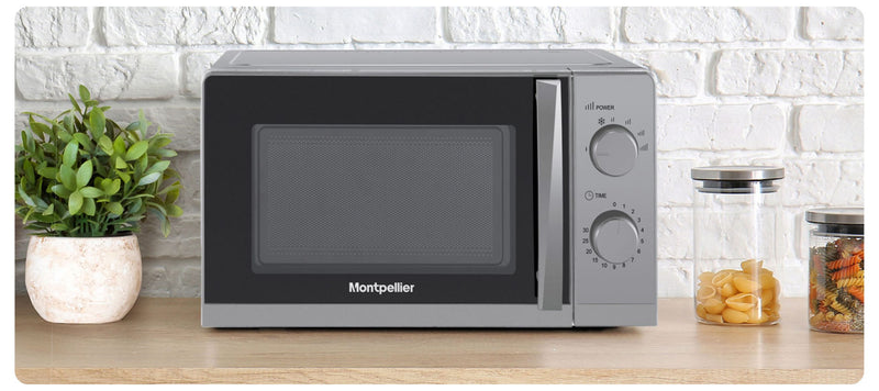 Montpellier MMW20SIL - Silver 20L Microwave - 700W