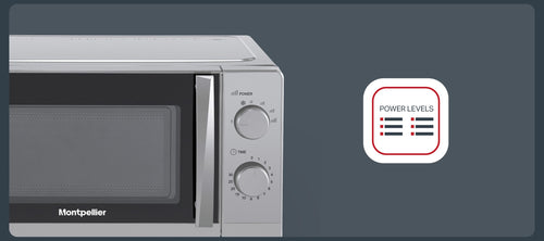 Montpellier MMW20SIL - Silver 20L Microwave - 700W