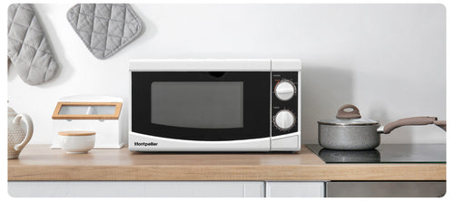 Montpellier MMW23WSC - White 20L Microwave - 800W