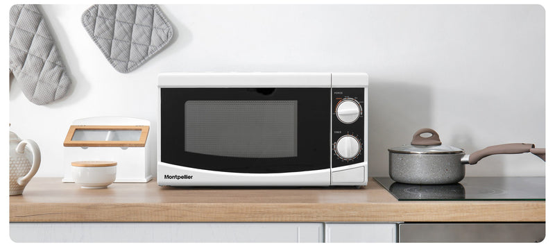 Montpellier MMW23WSC - White 20L Microwave - 800W