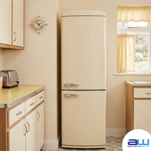Montpellier MAB7190C - Retro Cream Fridge Freezer - 70cm Wide - E Energy
