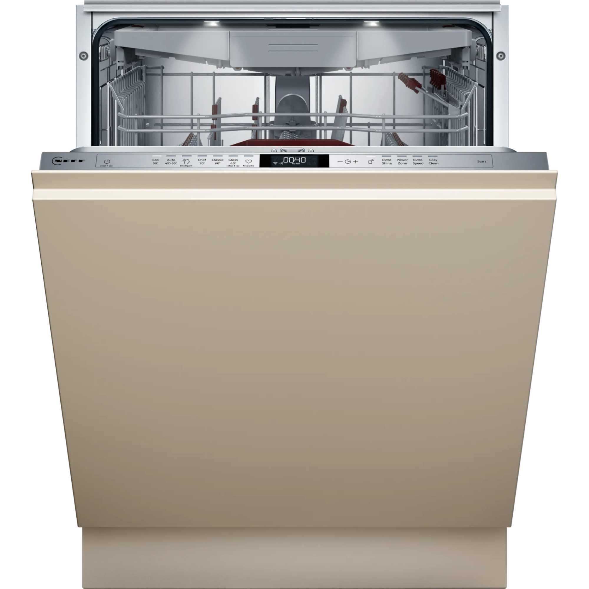Neff S197YCX05G - Silver 14 Place Setting Fully Integrated Dishwasher ...