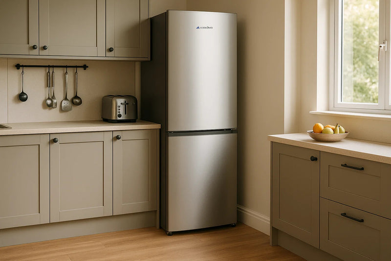 Iceking IQ30-NF185X - Inox Fridge Freezer - 400L Total No Frost - E Energy