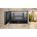 Neff NL4GR31G1B N70 - Grey Built-In Microwave with Grill - 21L - 900W - 5 Power Levels