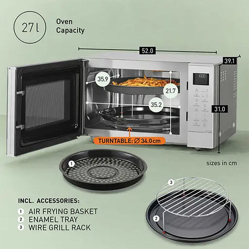 Panasonic NN-CT57RMBPQ - Silver Microwave - 27L capacity