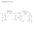Elica NT-FIT-XL-RAW - Matt Black Vented Induction Hob - 83cm 4 Zones - A Energy