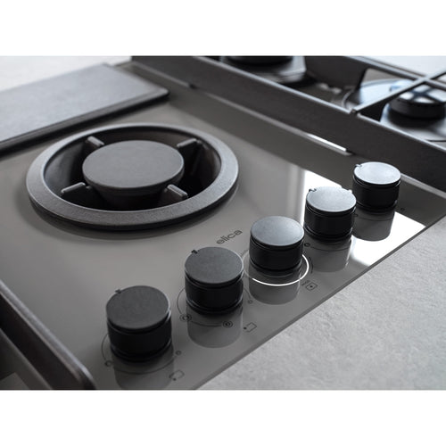 Elica NT-FLAME-EVO-BL - Black Venting Hob - 90cm 4 Zones - A Rated
