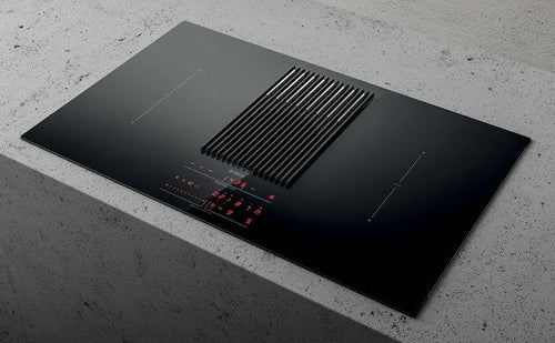 Elica NT-LIBRA-BLK-DO - Black 83cm Venting Induction Hob - 4 Zones