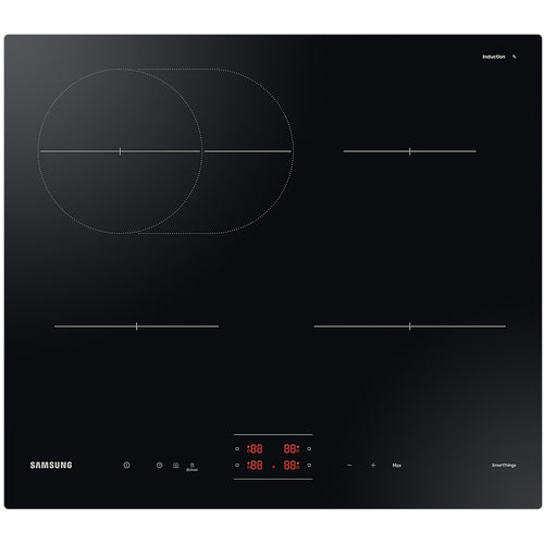 Samsung NZ64B4015FK Series 4 - Black Induction Hob - 59cm Built-in 4 Zones