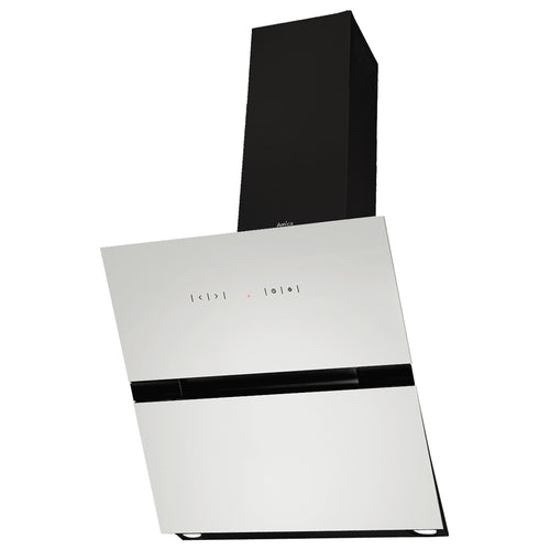 Amica OKC653SW - White Glass Extractor - 60cm Angled