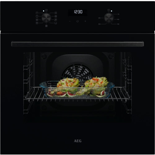AEG OU5AB20CK - Black Built-In Single Oven - 65L - A Energy Rated