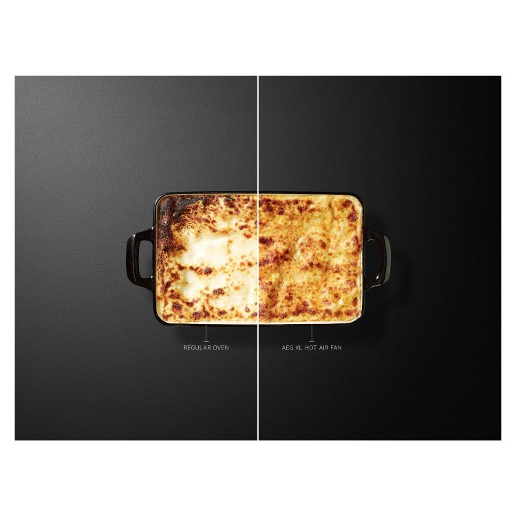 AEG OU5CP40B - Black Built-In Electric Double Oven - 66L + 46L - A Energy