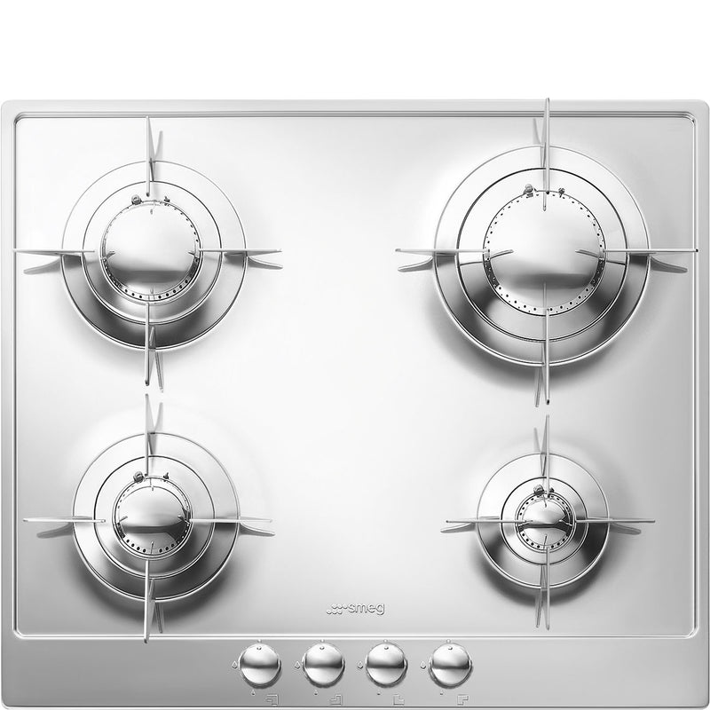 SMEG P64ES - Stainless Steel Gas Hob - 4 Cooking Zones - Gas