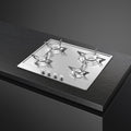 SMEG P64ES - Stainless Steel Gas Hob - 4 Cooking Zones - Gas