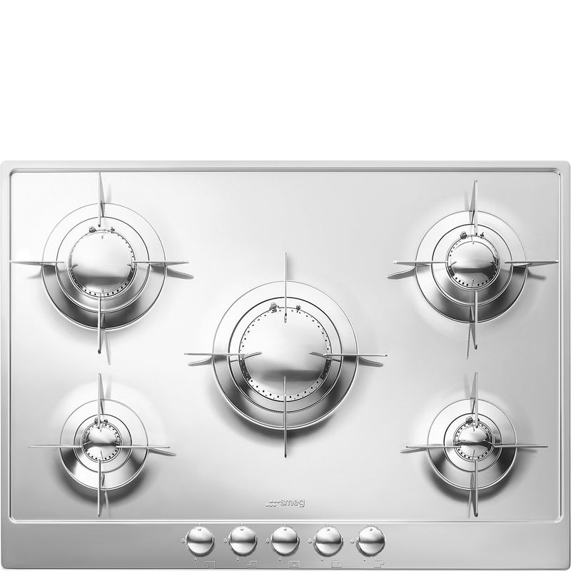 SMEG P705ES - Stainless Steel Gas Hob - 5 Cooking Zones